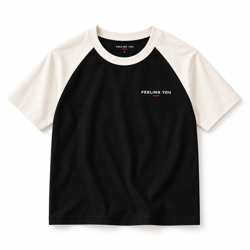 CAMPUS Raglan T-Shirt สี Black / Ivory